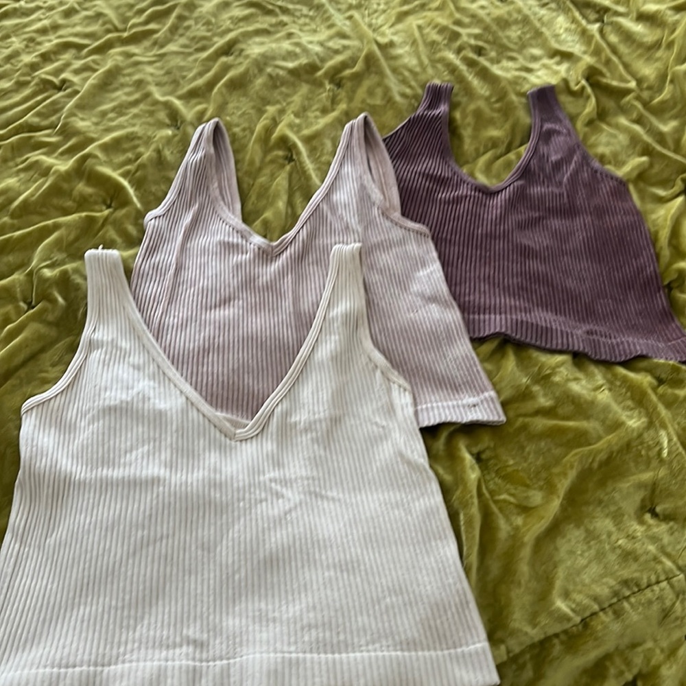 3 pack ribbed tank top